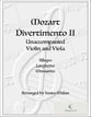 Mozart Divertimento II P.O.D. cover